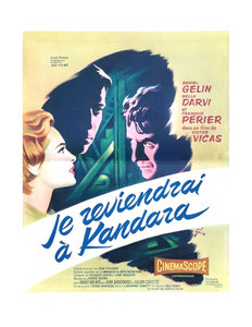 Je Reviendrai à Kandara - French Movie Poster, 1956